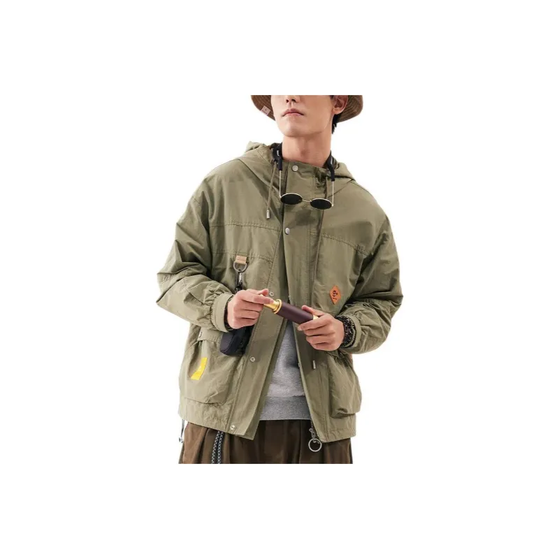 GOLDLION G+ Jackets Coats Men's Khaki Green-0