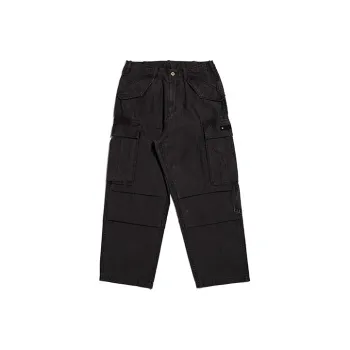 TEKABLU Casual Pants Unisex Wax-Dyed Gray