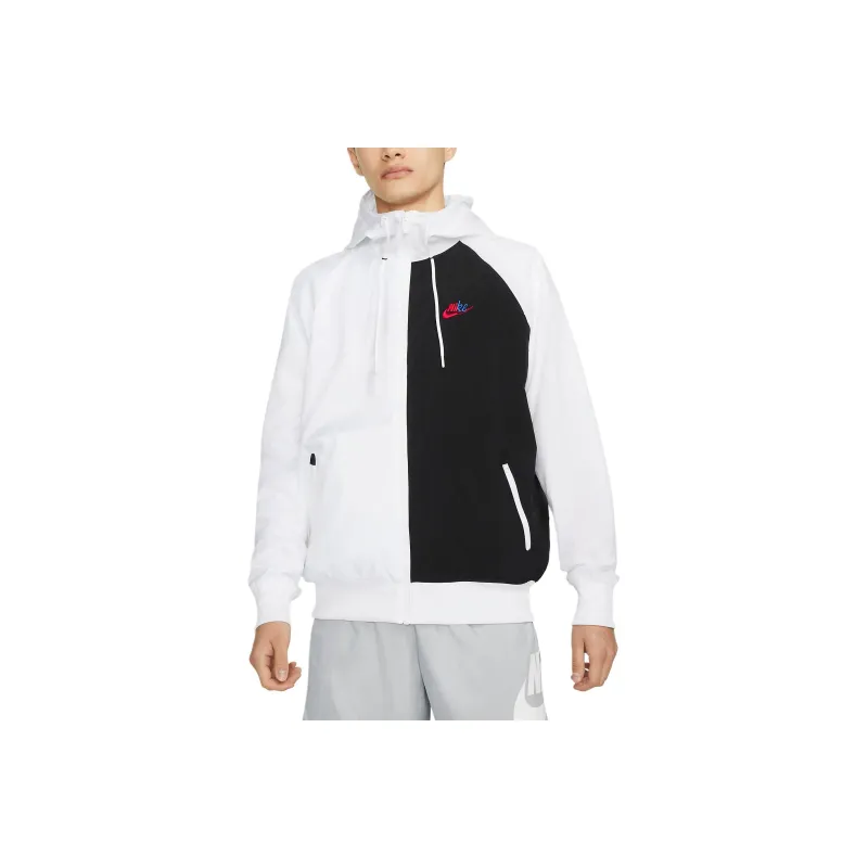 Nike Sportswear Essentials+ Windrunner Jackets Coats Men's Black/White-0