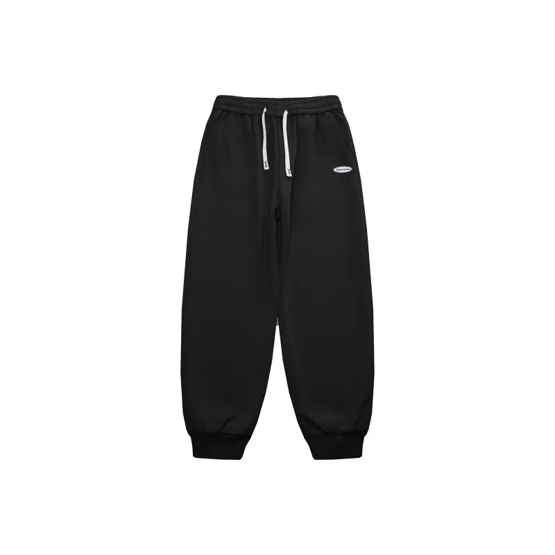 SUPERMOON Thickened And Fleece-Lined Sweatpants Cuffed Pants Unisex-6