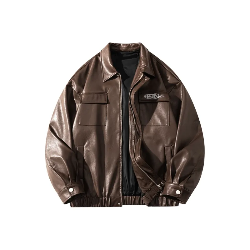 EOOVEN Leather Jackets Unisex-3