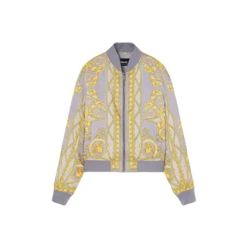 VERSACE La Coupe Des Dieux Zipped Bomber Jacket