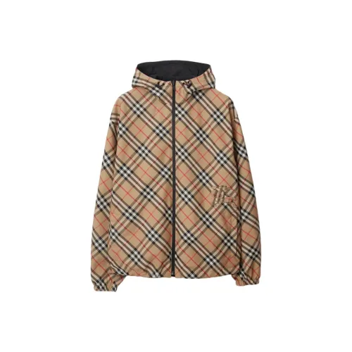 Burberry Vintage Check Reversible Zip front Hooded Jacket