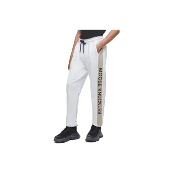 Moose Knuckles Knitted Sweatpants Men White