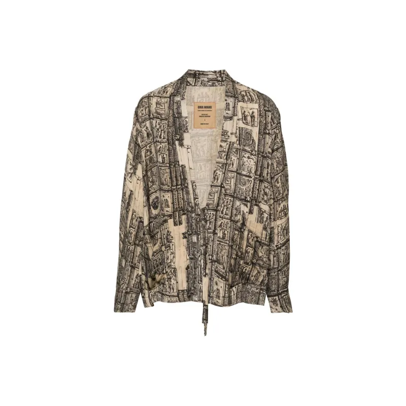 UMA WANG Jester Abstract pattern Jacket-0