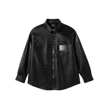 Boy London Leather Jacket Men's Black