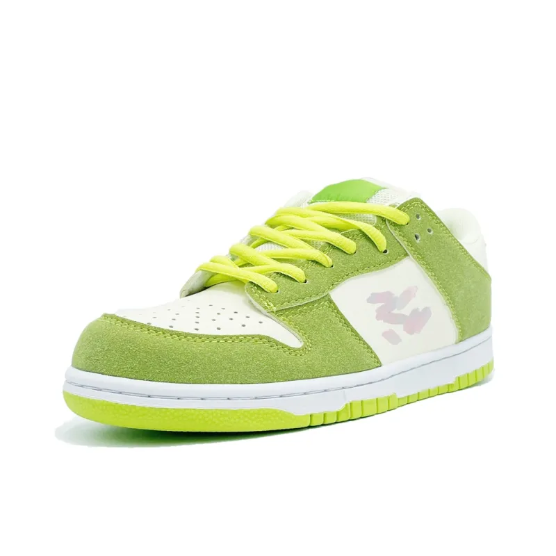 PAIN OR PLEASURE Skateboard Shoes Unisex Apple Green-1