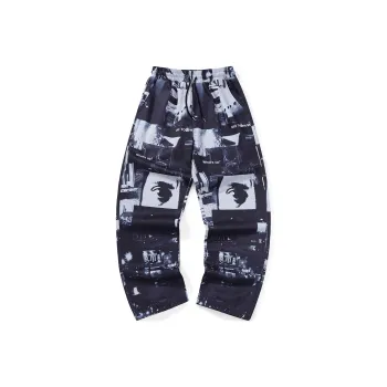 Bt Casual Pants Unisex Gray Blue