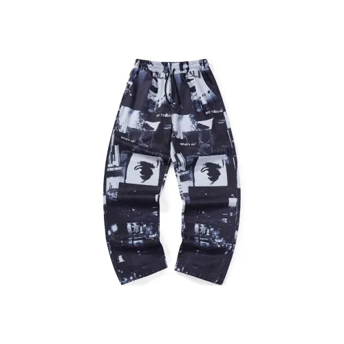 Bt Casual Pants Unisex Gray Blue
