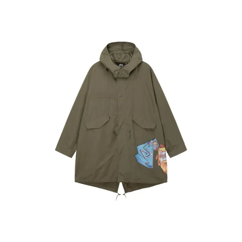 Stussy Goldie Fishtail Parka-0