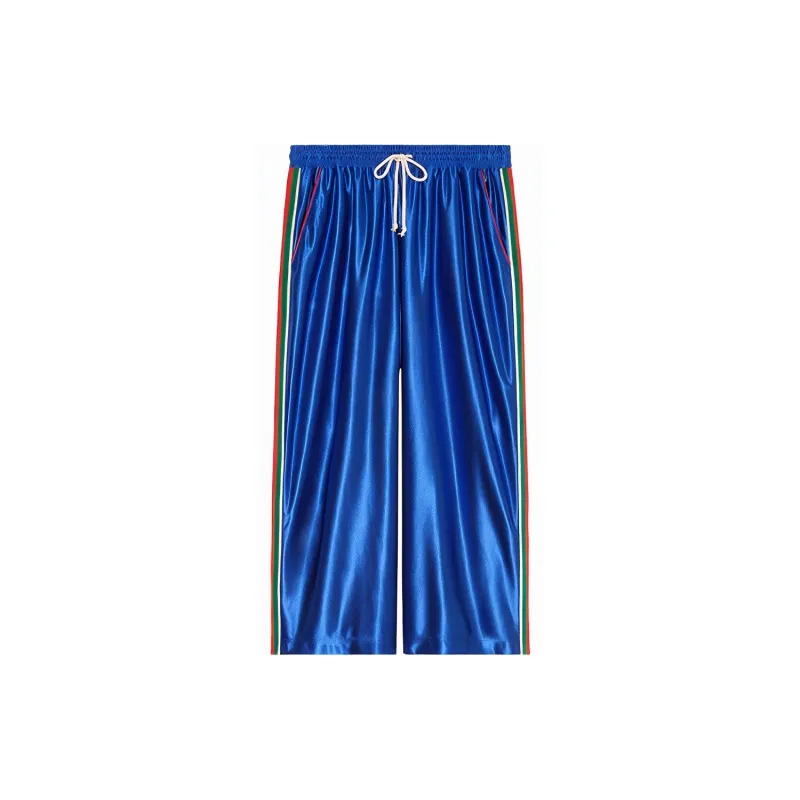 GUCCI Shiny Jersey Pant With Web-0
