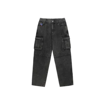 MIND ERROR Jeans Unisex Black
