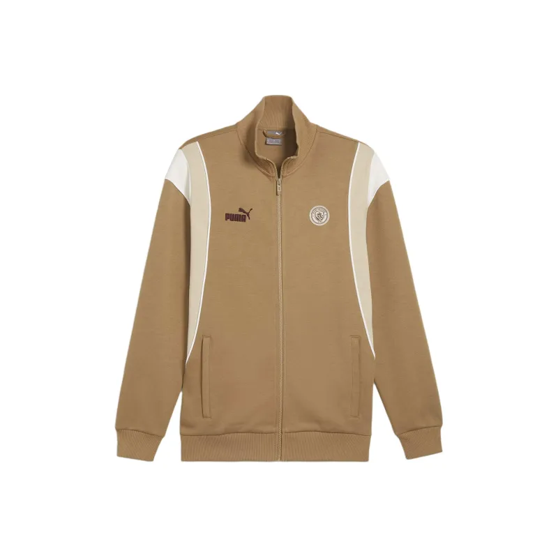 PUMA Manchester City FtblArchive Jackets & Coats Men's Brown-0