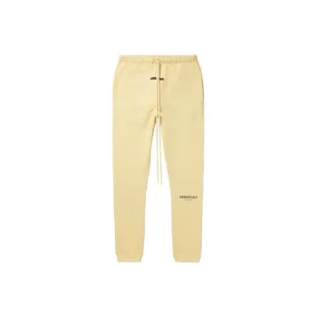 Fear Of God Essentials Mr. Porter Exclusive Straight Leg Logo Print Cotton Blend Jersey Sweatpants