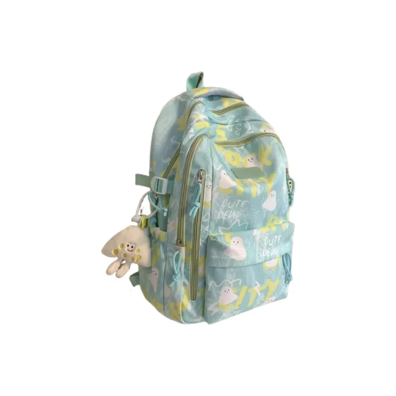 Tonlion Nylon Fabric Backpack Unisex Multicolor-10