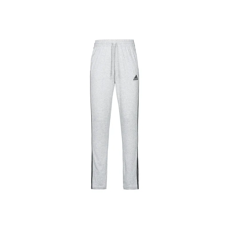 Adidas Knitted Sports Pants Men's Gray-0