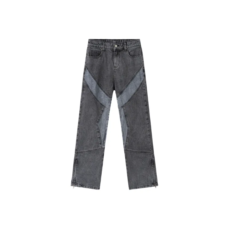 XINYINSU Jeans Unisex Gray-0