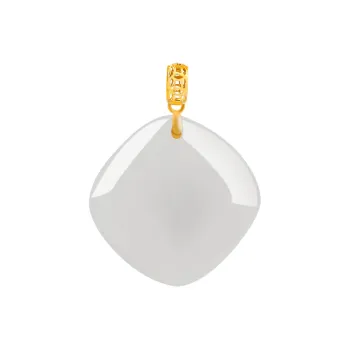 Royal Heaven's Choice Pendants Pale Greenish White Jade Unisex
