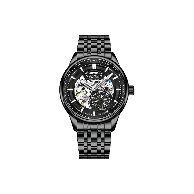 GUANQIN Spacetime Shuttle Automatic Mechanical Movement Stainless Steel Watchband Watch Men's Watches Blue Dial-23