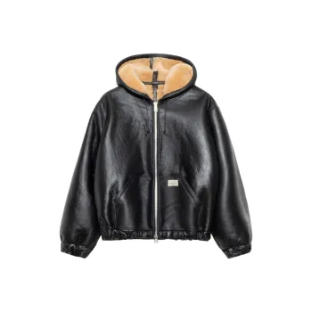 Stussy X Our Legacy Shearling Reversible Zip Hood
