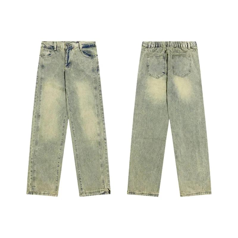 NVRFRGT Jeans Unisex Yellow Mud-0