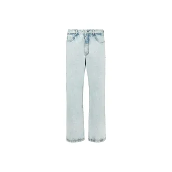 FENDI Logo Patch Straight-Leg Jeans