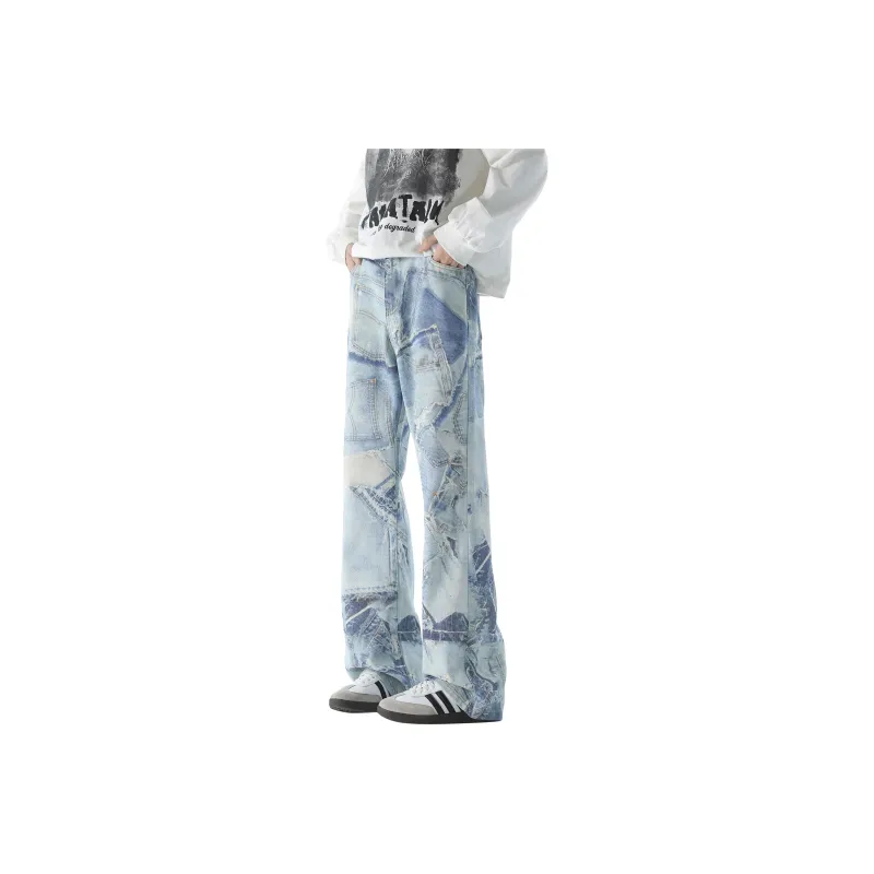 ZWWWZ Jeans Unisex Light Blue-0