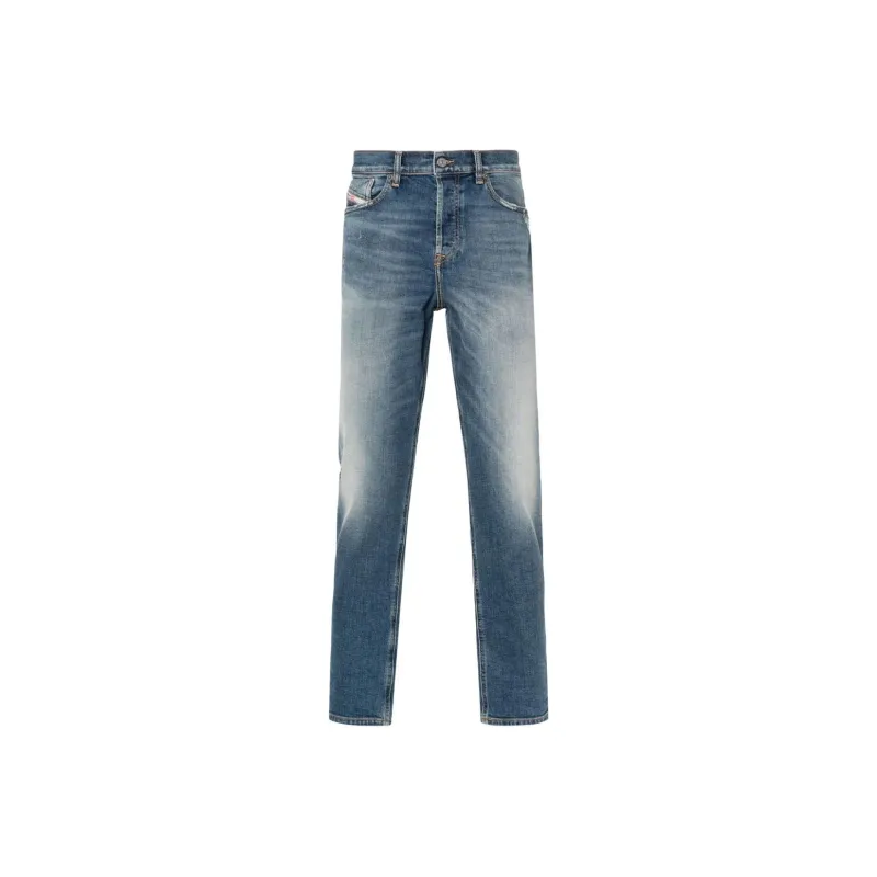 DIESEL 2005 D Fining 09h45 Distressed Tapered Leg Jeans-0