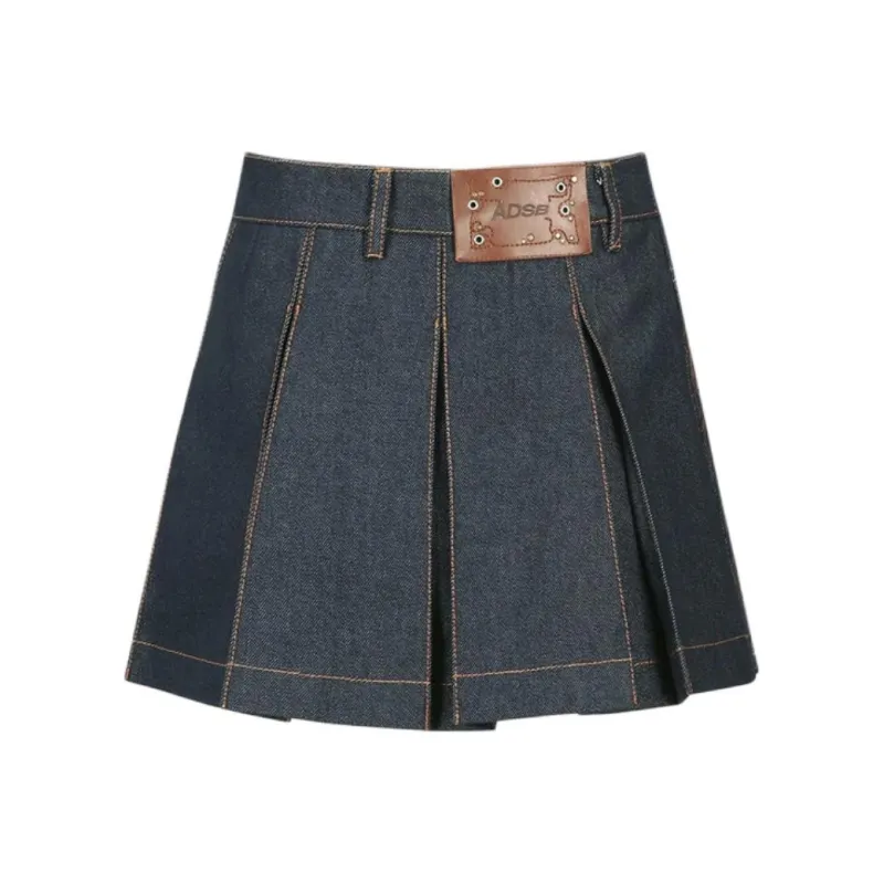 ANDERSSON BELL Embroidered panel Pleated Mini Skirt-1