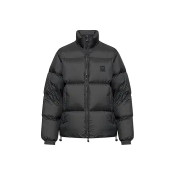 EMPORIO ARMANI Nylon Down Jacket With Full Zip And Rubberised Logo Patch