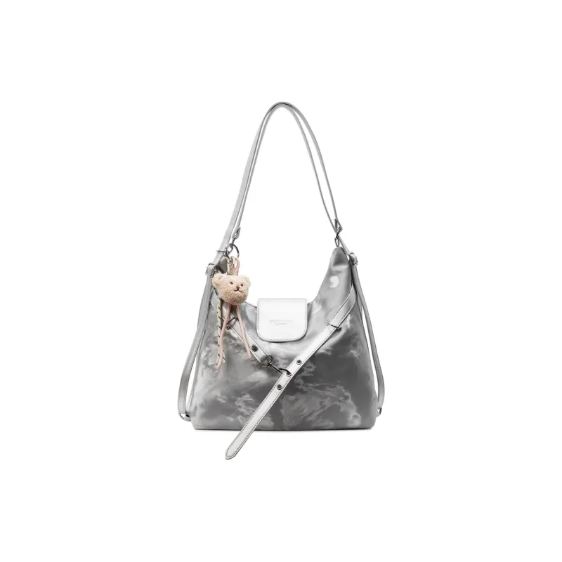 Bueno PU Shoulder Bag Women's Black/White/Blue/Green/Yellow/Silver-0