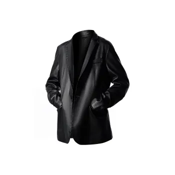 WKPY Leather Jackets Unisex Black
