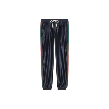 GUCCI Shiny Jersey Pant With Web