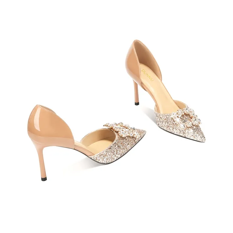 Dunnu High Heels Women's Nude-2
