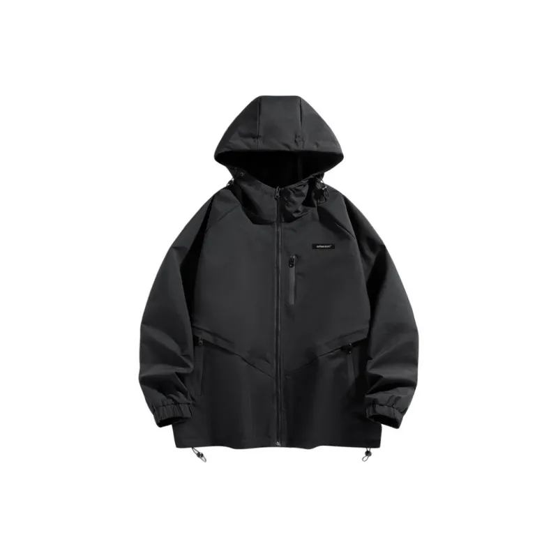 CELUCASN Jacket Unisex Black Brown-0