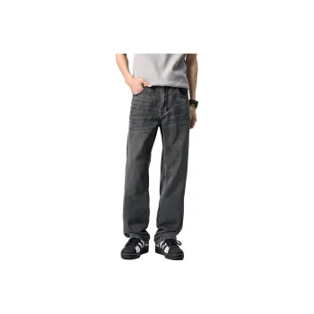 【dme】 Jeans Unisex Black Gray Color