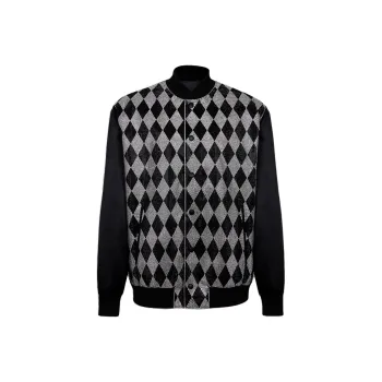 BALMAIN Rhinestone embellished Bomber Jacket