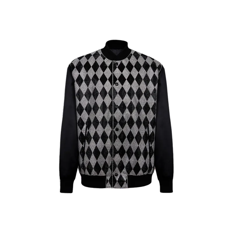BALMAIN Rhinestone embellished Bomber Jacket-0
