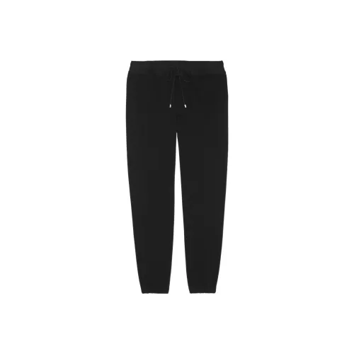 SAINT LAURENT Knitted Sports Pants Men's Black