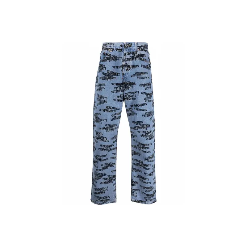 Vetements Jeans Men Light Blue-0
