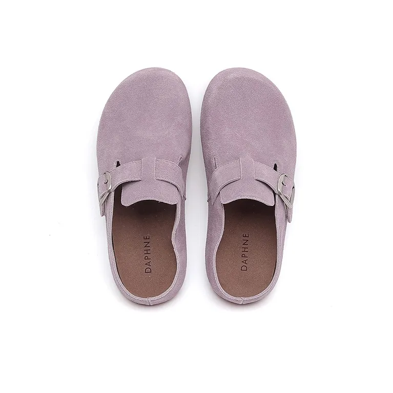 DAPHNE Rubber Sole Slip Resistant Closed Toe Slippers Women's-7