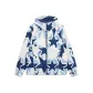 White Blue All over Print
