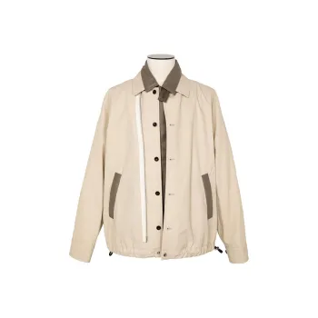 Sacai Long Sleeved Buttoned Layered Jacket