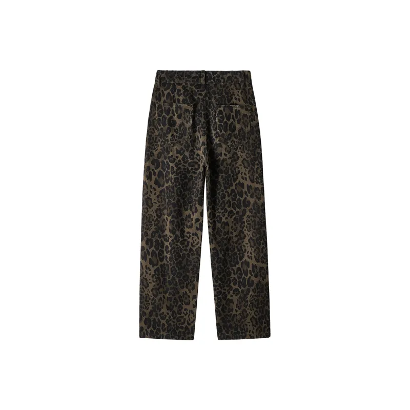 Chisportate Jeans Unisex Leopard Print-0