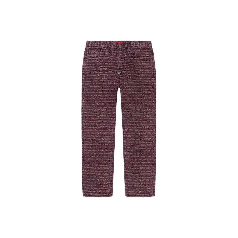 Supreme Multi Type Jacquard Regular Jean-0