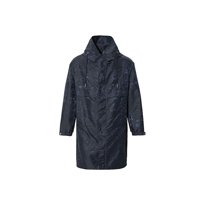 RARE Trench Coats Men Navy Blue-0