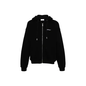 OFF WHITE Graphic Print Hooded Jackets