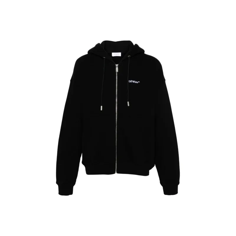 OFF WHITE Graphic Print Hooded Jackets-0