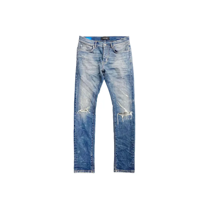 PURPLE BRAND P005 Thrashed Tinted Straight Jeans-0