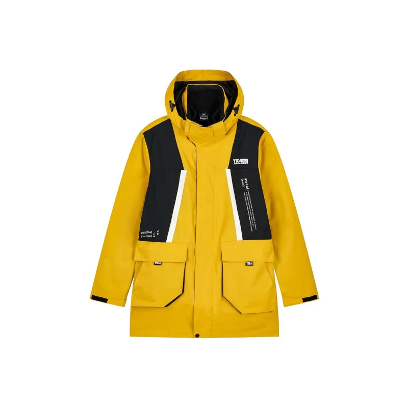 361° Trench Coat Men's Golden Wheat Yellow/Basic Black-0